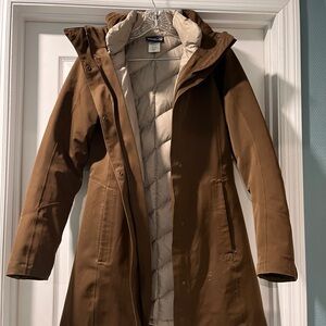 Women's Brown Patagonia Jacket 3-in-1